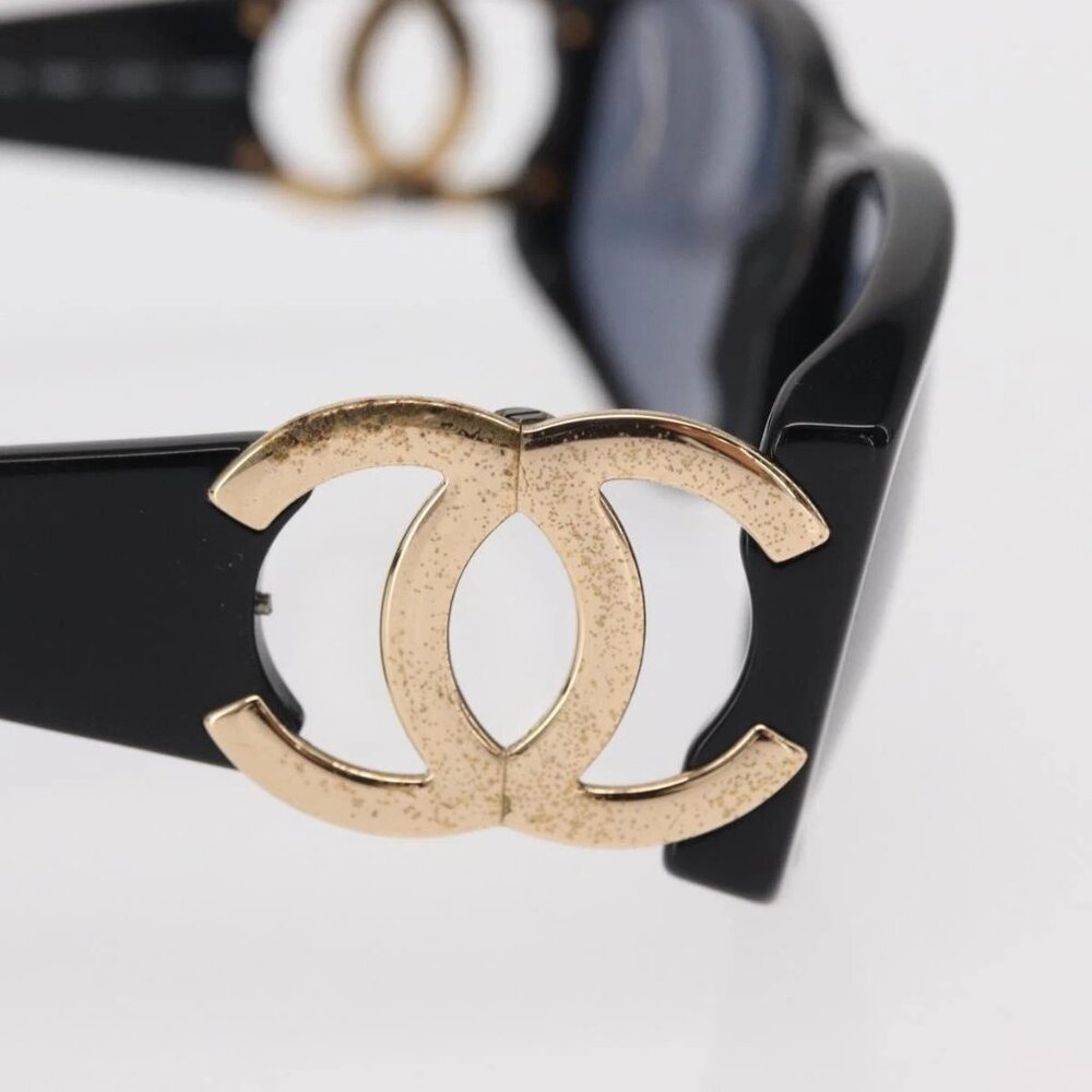 CHANEL Sunglasses plastic Black CC Auth BA9021 - Picture 6 of 14
